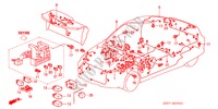 BEDRADINGSBUNDEL(RH) voor Honda INSIGHT DX 3 deuren 5-versnellings handgeschakelde versnellingsbak 2004
