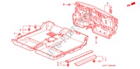 VLOERMAT voor Honda INSIGHT DX 3 deuren 5-versnellings handgeschakelde versnellingsbak 2004