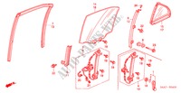 ACHTER PORTIER RAMEN/ REGELAAR voor Honda ACCORD 1.8ILS 5 deuren 4-traps automatische versnellingsbak 2000