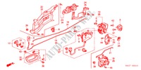 ACHTER PORTIER SLOTEN/ BUITEN HENDEL voor Honda ACCORD 1.8ILS 5 deuren 4-traps automatische versnellingsbak 2000