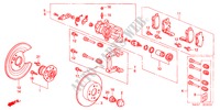 ACHTER REM(SCHIJF) voor Honda ACCORD 2.0IES 5 deuren 5-versnellings handgeschakelde versnellingsbak 2000