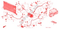 AIRCONDITIONER (SLANGEN/PIJPEN) (RH) voor Honda ACCORD 1.6ILS 5 deuren 5-versnellings handgeschakelde versnellingsbak 1999