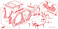 BUITEN PANELEN/DAK PANEEL voor Honda ACCORD 1.8IS 5 deuren 5-versnellings handgeschakelde versnellingsbak 1999