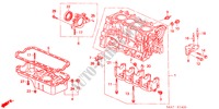 CILINDERBLOK/OLIEPAN (1.6L) voor Honda ACCORD 1.6ILS 5 deuren 5-versnellings handgeschakelde versnellingsbak 2000