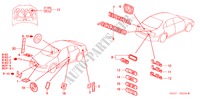 EMBLEMEN/WAARSCHUWINGSLABELS voor Honda ACCORD 2.0IES 5 deuren 5-versnellings handgeschakelde versnellingsbak 2000