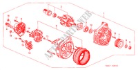 GENERATOR(BOSCH) voor Honda ACCORD 1.8IES 5 deuren 5-versnellings handgeschakelde versnellingsbak 2000
