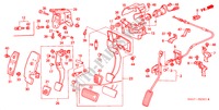 PEDAAL(RH) voor Honda ACCORD 1.8IES 5 deuren 5-versnellings handgeschakelde versnellingsbak 1999