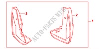 SPATLAP VOOR voor Honda ACCORD 1.8ILS 5 deuren 4-traps automatische versnellingsbak 2000