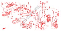 VOOR PORTIER SLOTEN/ BUITEN HENDEL voor Honda ACCORD 1.8ILS 5 deuren 4-traps automatische versnellingsbak 1999