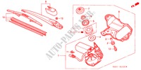 ACHTER WISSER voor Honda ACCORD 1.8IES 5 deuren 4-traps automatische versnellingsbak 2001