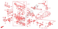 BEDIENINGSEENNEID (MOTORRUIMTE) (LH) voor Honda ACCORD 1.8IES 5 deuren 4-traps automatische versnellingsbak 2001