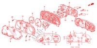 COMBINATIEMETER KOMPONENTEN voor Honda ACCORD 1.8IES 5 deuren 4-traps automatische versnellingsbak 2001