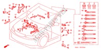 MOTOR BEDRADINGSBUNDEL(LH) voor Honda ACCORD 2.0IES 5 deuren 4-traps automatische versnellingsbak 2002