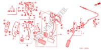 PEDAAL(RH) voor Honda ACCORD 2.3IV 5 deuren 4-traps automatische versnellingsbak 2001