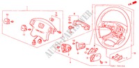 STUURWIEL(SRS) (1) voor Honda ACCORD 2.3SE    EXECUTIVE 5 deuren 4-traps automatische versnellingsbak 2002