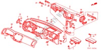 INSTRUMENTEN PANEEL(LH) voor Honda CIVIC 1.4S 4 deuren 4-traps automatische versnellingsbak 2001