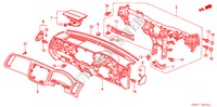 INSTRUMENTEN PANEEL(RH) voor Honda CIVIC 1.4S 4 deuren 4-traps automatische versnellingsbak 2002