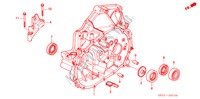 KOPPELING BEHUIZING voor Honda CIVIC VTI 4 deuren 5-versnellings handgeschakelde versnellingsbak 2001