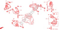 MOTOR BEVESTIGINGEN(AT) voor Honda CIVIC 1.6SE 4 deuren 4-traps automatische versnellingsbak 2001