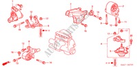 MOTOR BEVESTIGINGEN(MT) voor Honda CIVIC 1.6ES 4 deuren 5-versnellings handgeschakelde versnellingsbak 2002