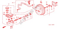 REM HOOFDCILINDER/ HOOFDSPANNING(LH) voor Honda CIVIC VTI 4 deuren 4-traps automatische versnellingsbak 2001