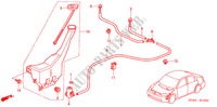 RUITESPROEIER(1) voor Honda CIVIC EXI 4 deuren 4-traps automatische versnellingsbak 2002