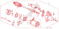 STARTMOTOR(2) voor Honda CIVIC 1.4S 4 deuren 4-traps automatische versnellingsbak 2001