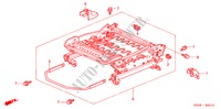 V. ZITTING COMPONENTEN(L.)(1) voor Honda CIVIC 1.4S 4 deuren 4-traps automatische versnellingsbak 2001