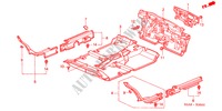 VLOERMAT voor Honda CIVIC EXI 4 deuren 5-versnellings handgeschakelde versnellingsbak 2002