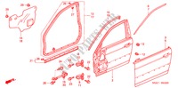 VOOR PORTIER PANELEN voor Honda CIVIC 1.6ES 4 deuren 4-traps automatische versnellingsbak 2001