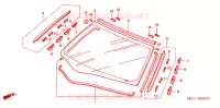 VOOR RUIT voor Honda CIVIC 1.6 SE 4 deuren 4-traps automatische versnellingsbak 2002