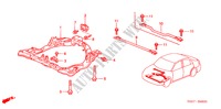 VOOR SUB FRAME voor Honda CIVIC 1.4S 4 deuren 4-traps automatische versnellingsbak 2001