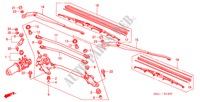 VOOR WISSER(RH) voor Honda CIVIC 1.4S 4 deuren 5-versnellings handgeschakelde versnellingsbak 2001