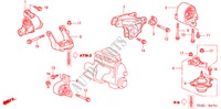 MOTOR BEVESTIGINGEN(AT) voor Honda CIVIC 1.4 S 4 deuren 4-traps automatische versnellingsbak 2003