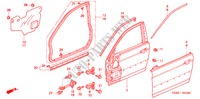 VOOR PORTIER PANELEN voor Honda CIVIC 1.6 ES 4 deuren 5-versnellings handgeschakelde versnellingsbak 2005