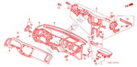 INSTRUMENTEN PANEEL(LH) voor Honda CIVIC HYBRID HYBRID 4 deuren 5-versnellings handgeschakelde versnellingsbak 2005
