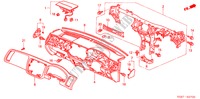 INSTRUMENTEN PANEEL(RH) voor Honda CIVIC HYBRID HYBRID 4 deuren 5-versnellings handgeschakelde versnellingsbak 2004