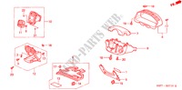 INSTRUMENTEN AFWERKING(LH)(BESTUURDERZIJKANT) voor Honda CIVIC COUPE LS 2 deuren 4-traps automatische versnellingsbak 2001