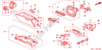 INSTRUMENTEN AFWERKING(RH)(PASSAGIERZIJKANT) voor Honda CIVIC COUPE SE 2 deuren 4-traps automatische versnellingsbak 2001