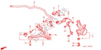 KNOKKEL voor Honda CIVIC COUPE LS 2 deuren 4-traps automatische versnellingsbak 2001