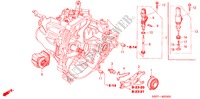 KOPPELING TERUGKEER voor Honda CIVIC COUPE LS 2 deuren 5-versnellings handgeschakelde versnellingsbak 2002