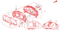 METER KOMPONENTEN(NS)(1) voor Honda CIVIC COUPE LS 2 deuren 4-traps automatische versnellingsbak 2001