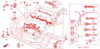 MOTOR BEDRADINGSBUNDEL(LH) voor Honda CIVIC COUPE LS 2 deuren 4-traps automatische versnellingsbak 2002
