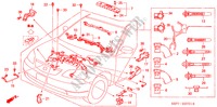 MOTOR BEDRADINGSBUNDEL(RH) voor Honda CIVIC COUPE SE       EXECUTIVE 2 deuren 4-traps automatische versnellingsbak 2001