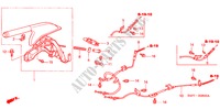 PARKEERREM(1) voor Honda CIVIC COUPE LS 2 deuren 4-traps automatische versnellingsbak 2001