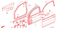 PORTIER PANELEN voor Honda CIVIC COUPE LS 2 deuren 4-traps automatische versnellingsbak 2002