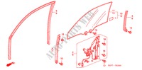PORTIER RAMEN voor Honda CIVIC COUPE LS 2 deuren 5-versnellings handgeschakelde versnellingsbak 2001