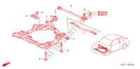 VOOR SUB FRAME voor Honda CIVIC COUPE SE       EXECUTIVE 2 deuren 5-versnellings handgeschakelde versnellingsbak 2001