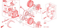 AIRCONDITIONER (COMPRESSOR) (1.4L/1.6L) voor Honda CIVIC 1.6LS 3 deuren 4-traps automatische versnellingsbak 2001