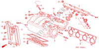 INLAAT SPRUITSTUK(TYPE R) voor Honda CIVIC TYPE R 3 deuren 6-versnellings handgeschakelde versnellingsbak 2004